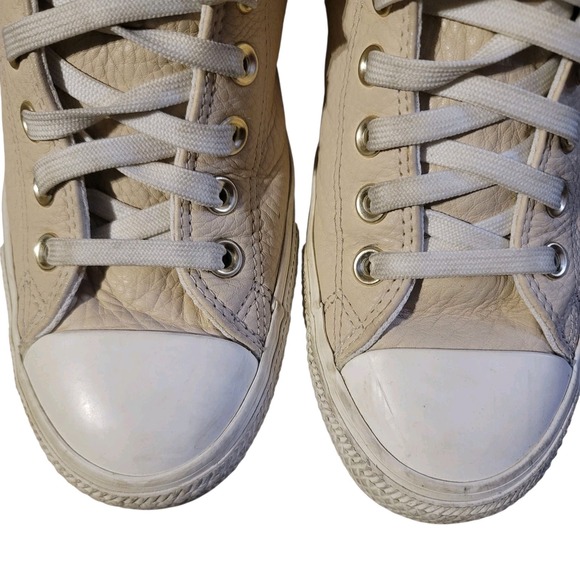 Converse Chuck Taylor All Star Leather High-Top 8.5 Light Dune - Picture 7 of 10